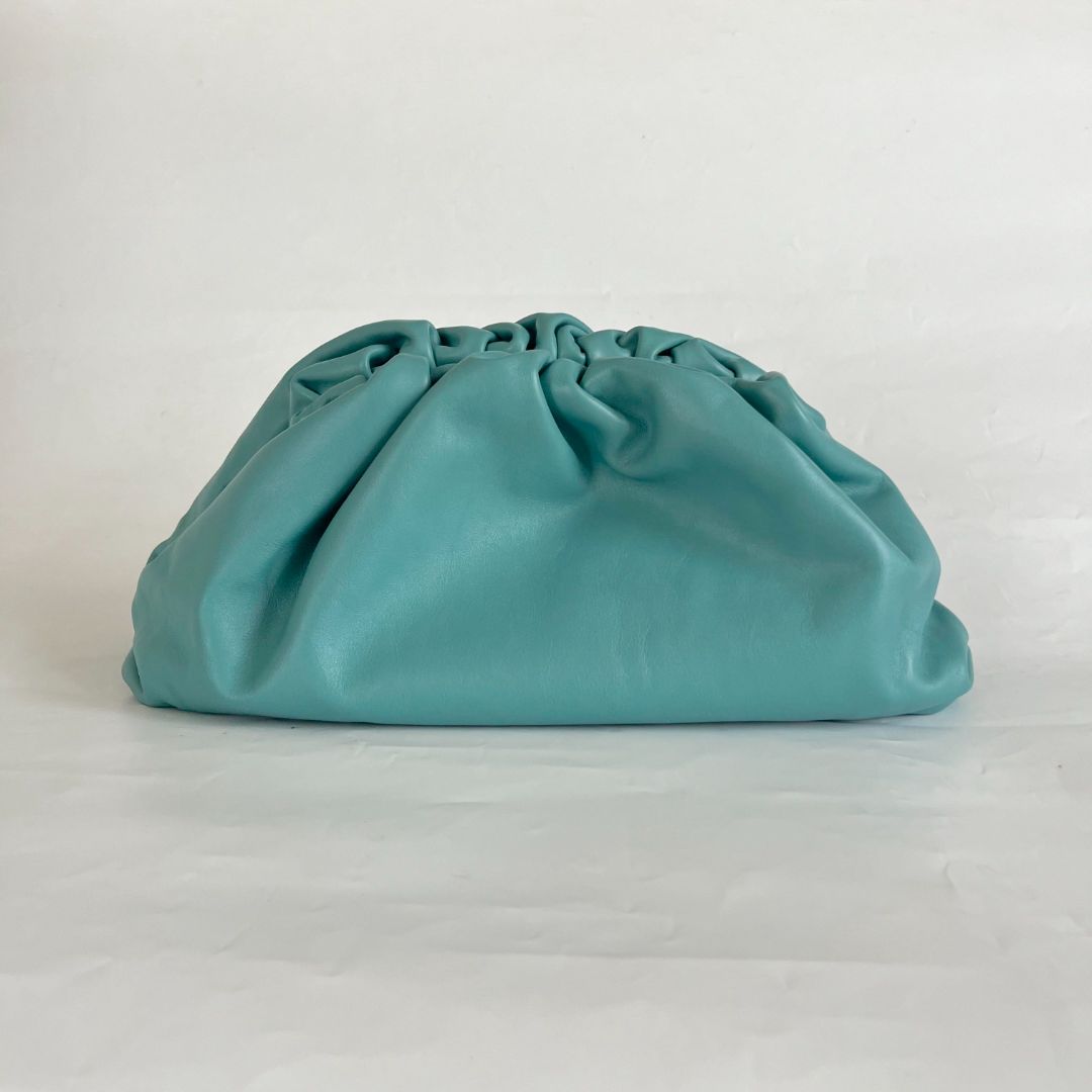 Bottega Veneta Sky blue large pouch