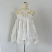 Isabel Marant white two piece linen set runway piece