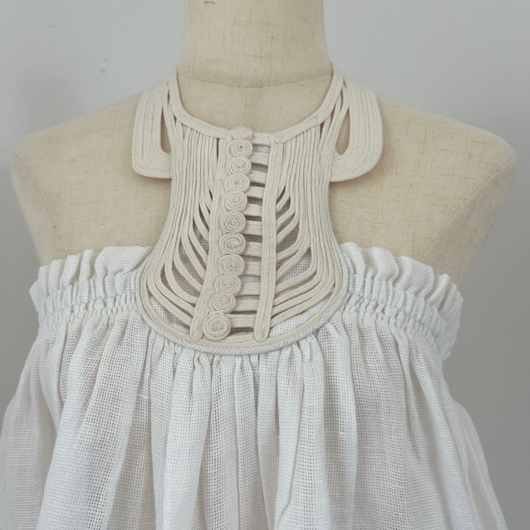 Isabel Marant white two piece linen set runway piece