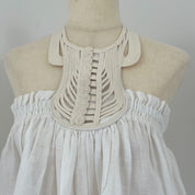 Isabel Marant white two piece linen set runway piece