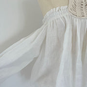 Isabel Marant white two piece linen set runway piece