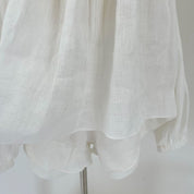 Isabel Marant white two piece linen set runway piece