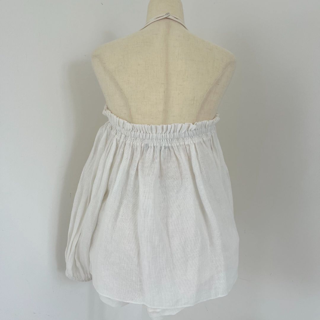 Isabel Marant white two piece linen set runway piece