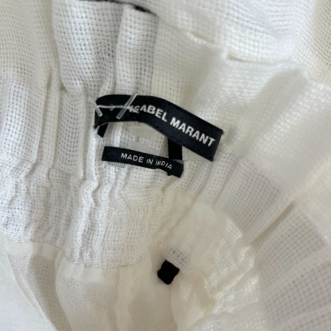 Isabel Marant white two piece linen set runway piece