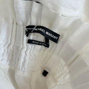 Isabel Marant white two piece linen set runway piece