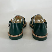 Gucci Green Leather Horsebit Sandals Children, size 27