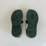 Gucci Green Leather Horsebit Sandals Children, size 27