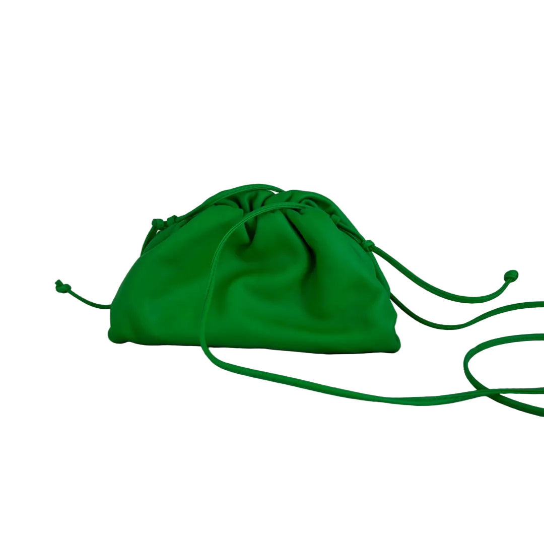 Bottega Veneta Green  Leather Mini The Pouch Cross Body Bags, Mini