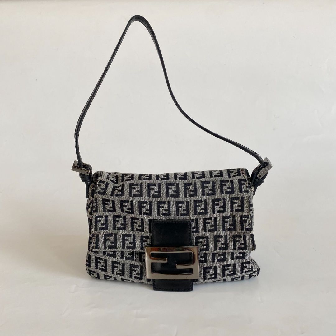 Vintage Fendi Zucca Top Handle - Vintage Handbag