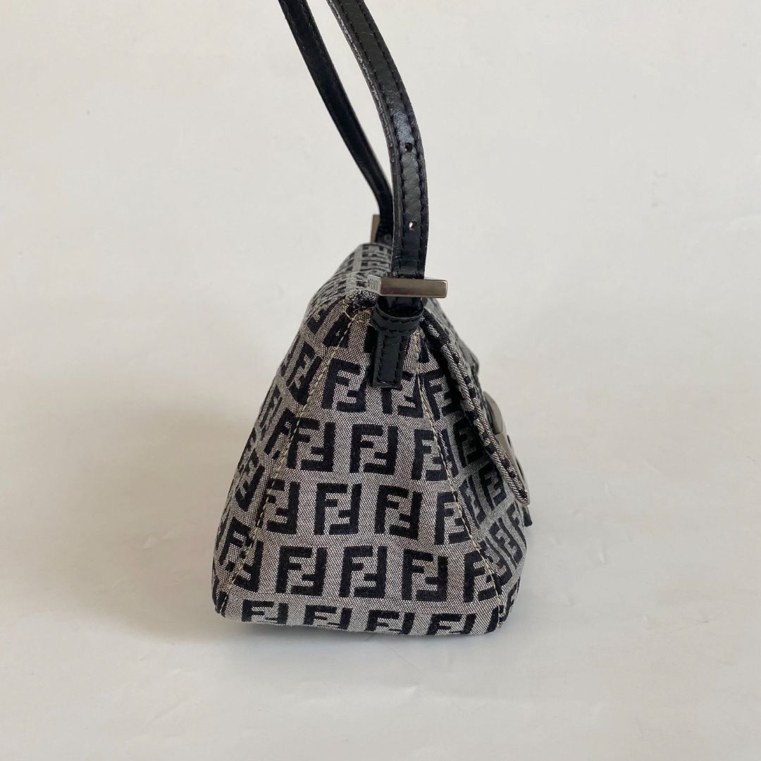 Fendi FF Zucca Vintage Baguette Flap Bag