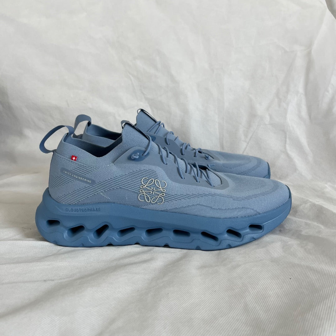 Loewe x On Cloudtilt Light Blue Stretch Recycled - Knit Sneaker Shoes, 45