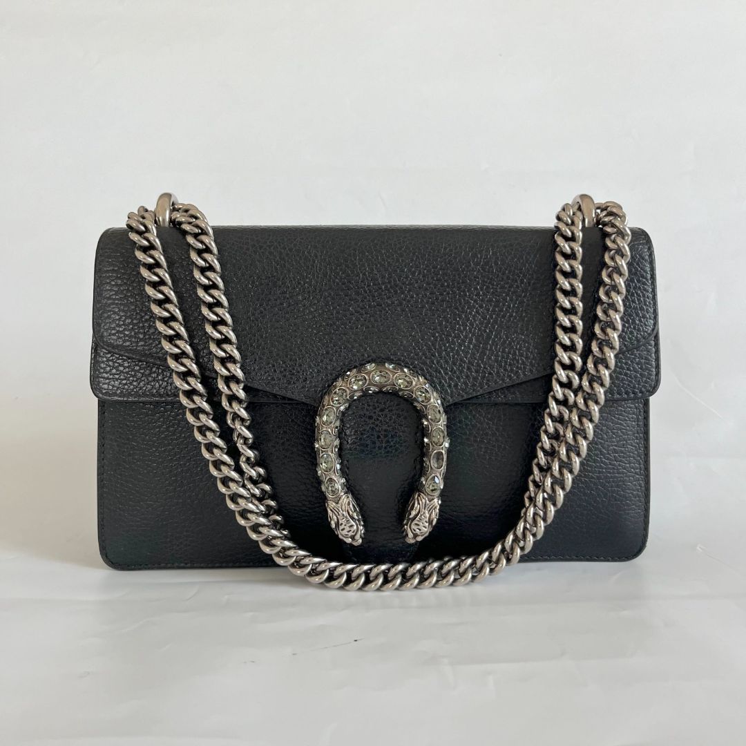 Gucci Black Dionysus Small Leather Bag
