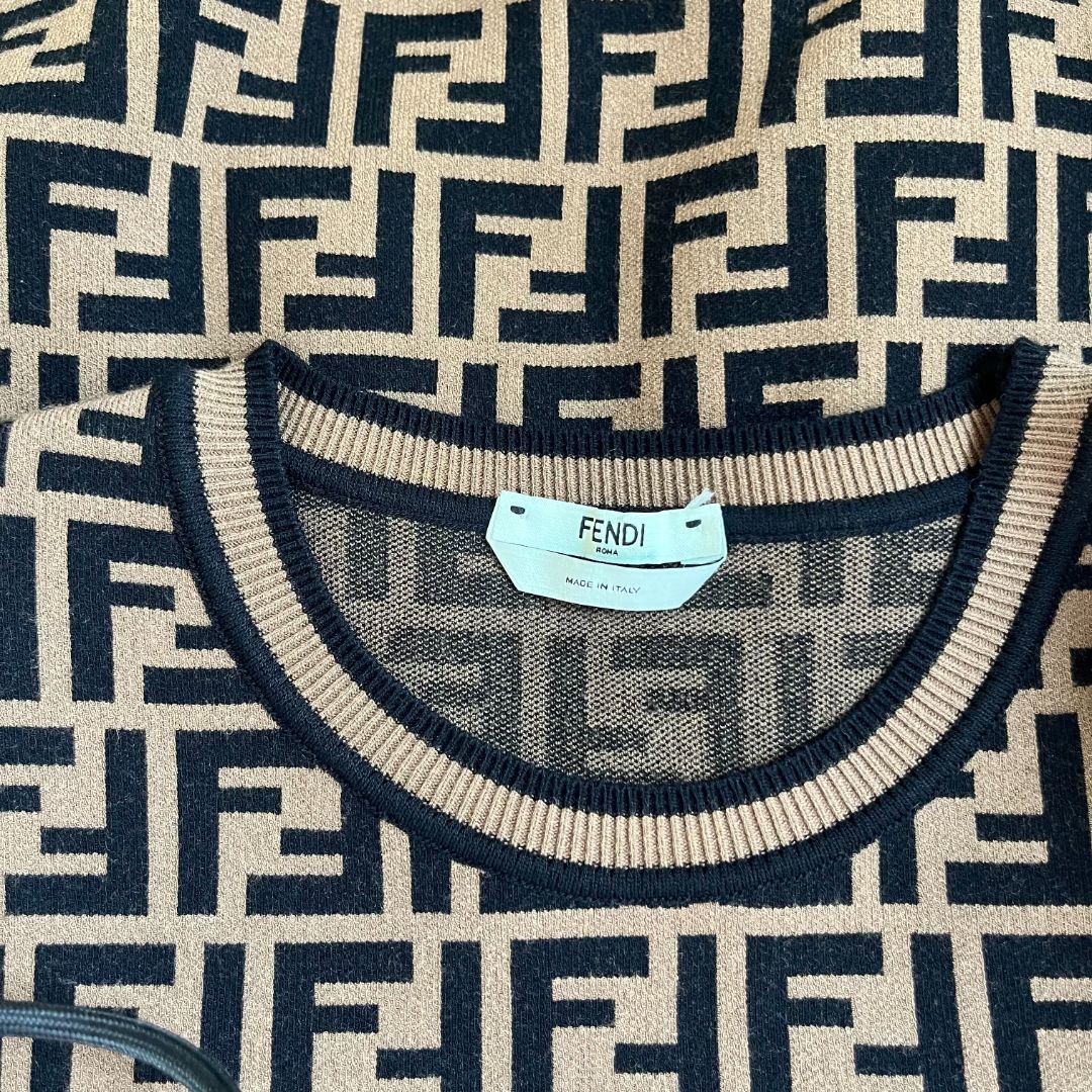 Fendi Knitted FF Pull Over Sweater