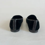 Gucci black velvet Jordaan loafer, 38.5