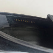 Gucci black velvet Jordaan loafer, 38.5