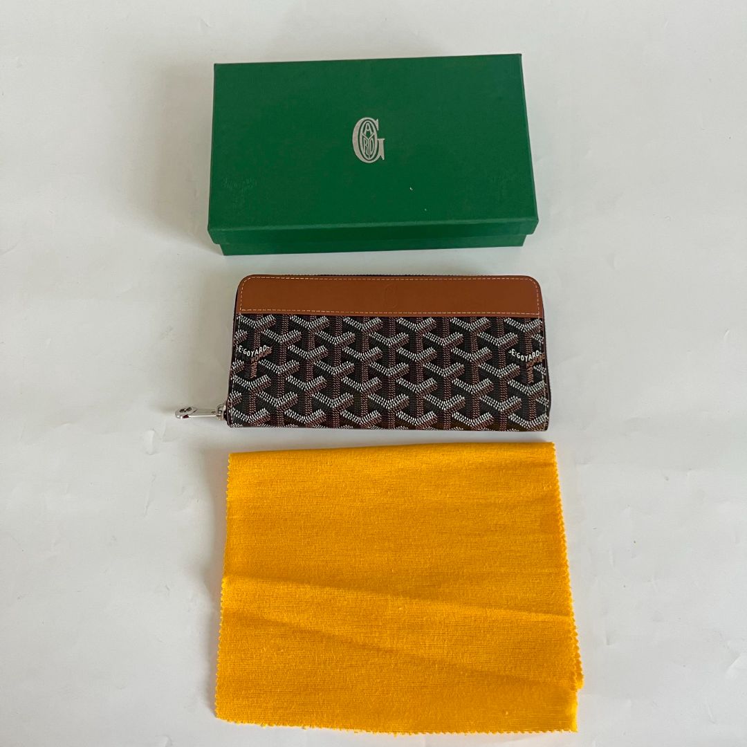 Matignon leather wallet Goyard Navy in Leather - 35922992