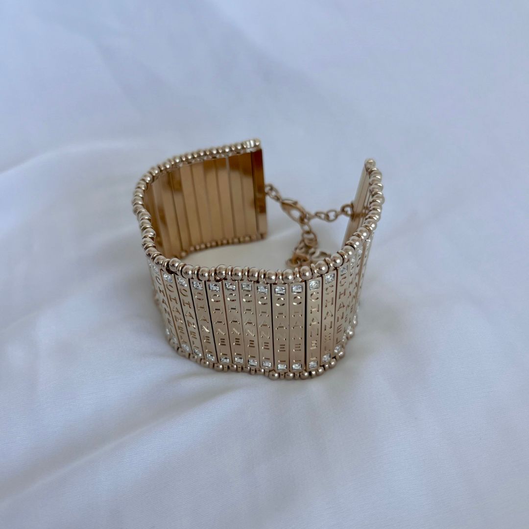 Chanel Cuff Light Gold Bracelet