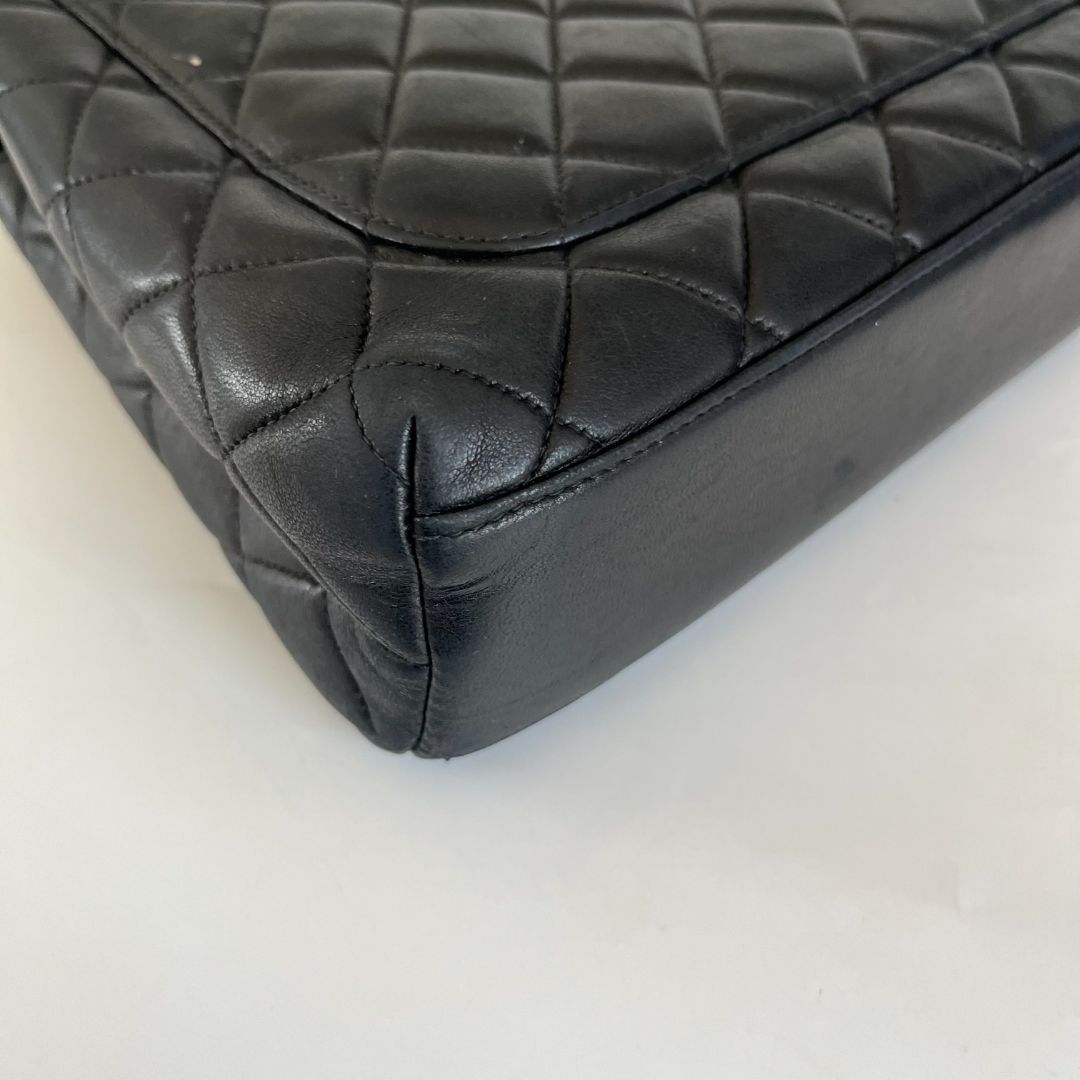 Chanel black vintage kelly quilted bag - BOPF