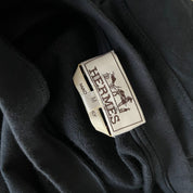 Hermes Navy Crew Neck Cotton T-shirt