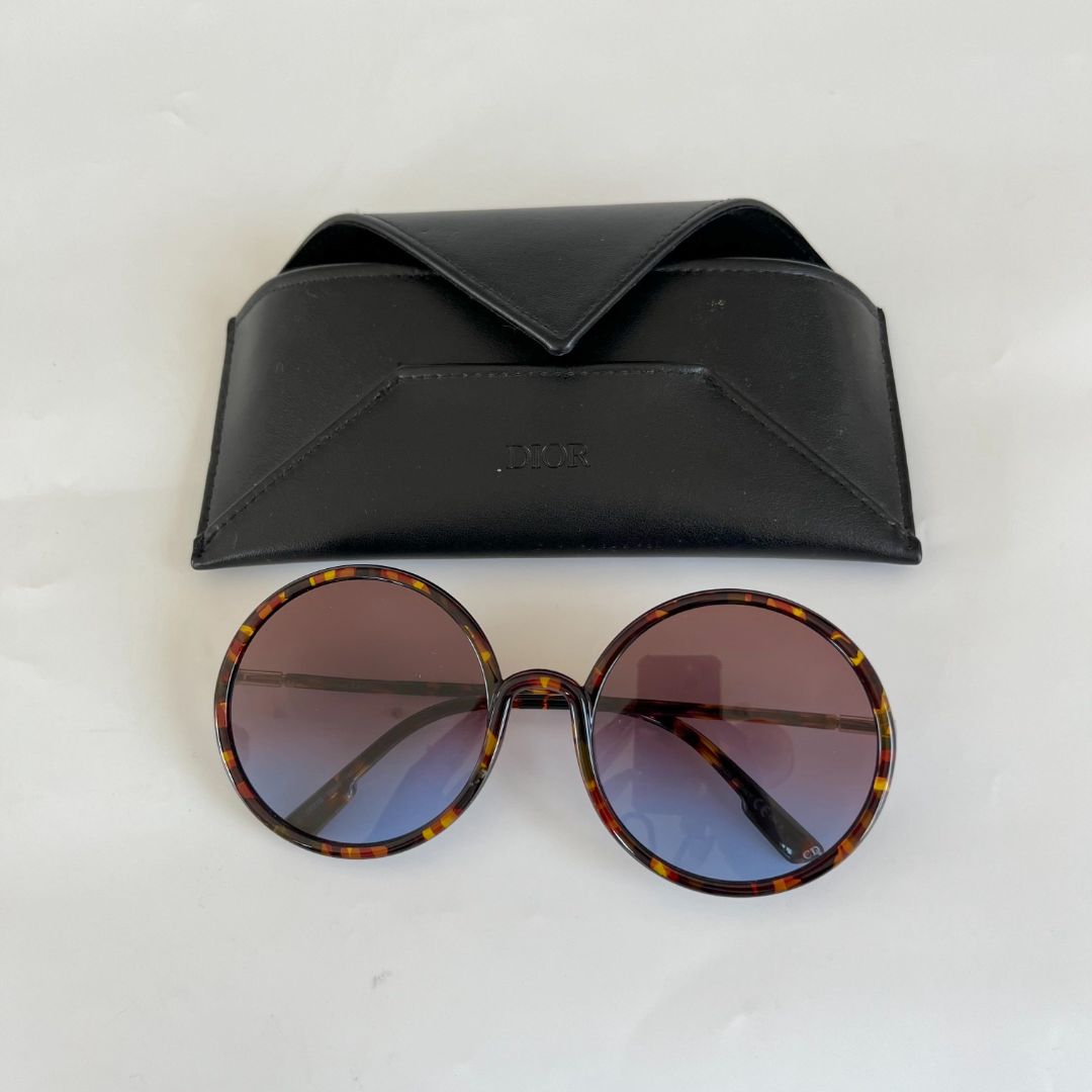 Christian Dior Oversized Tortoise Sunglasses