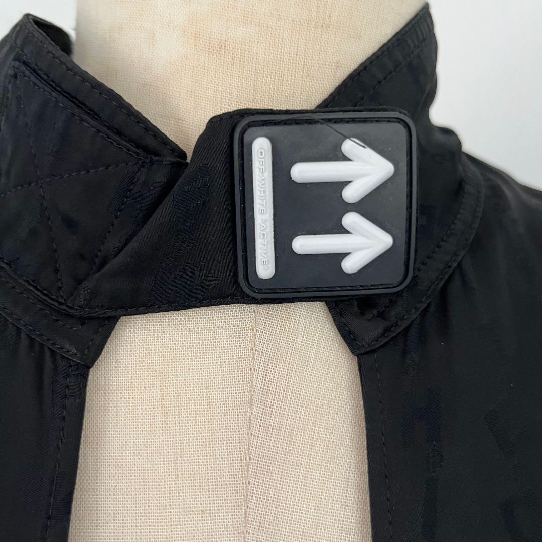 Off-White logo baseball crop top
