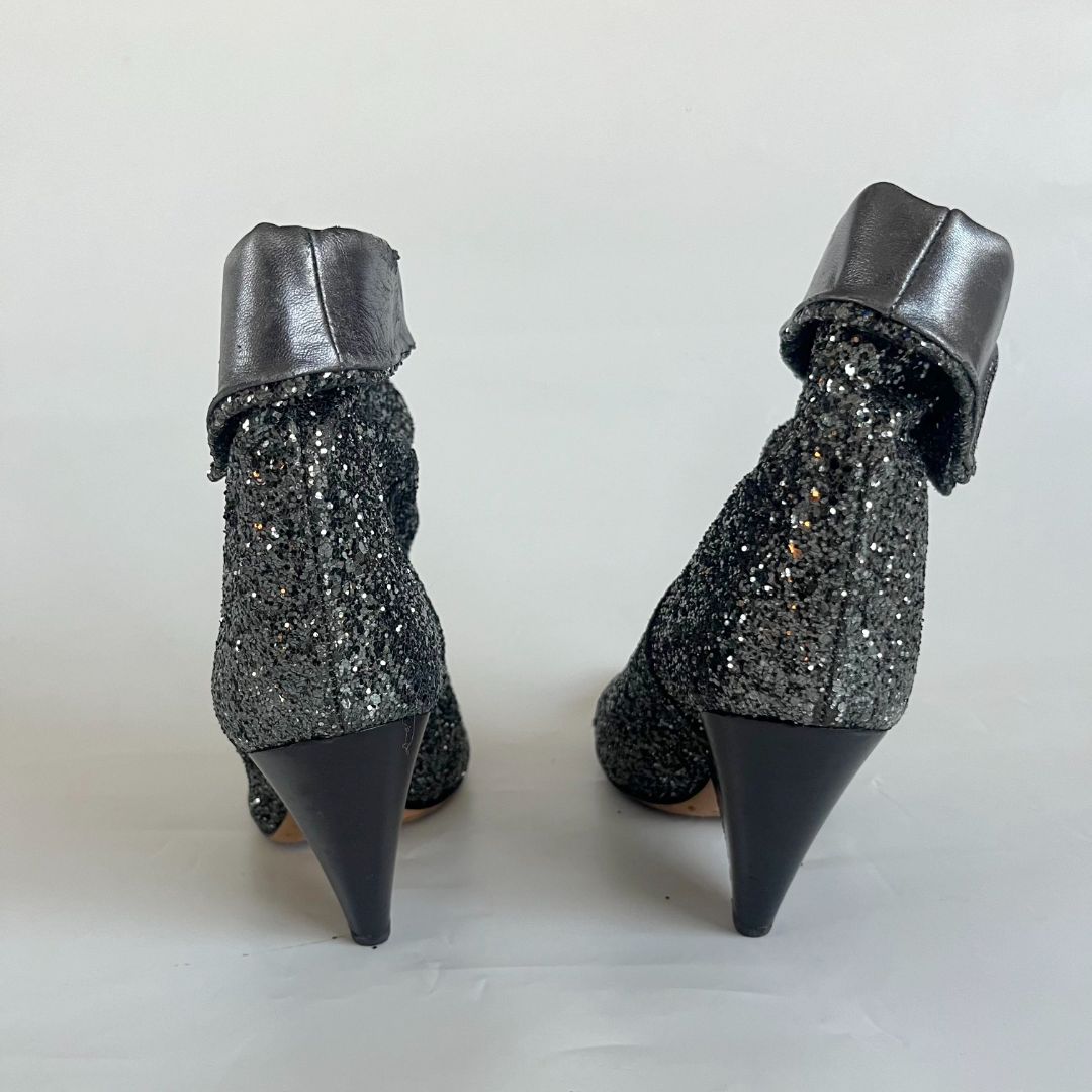Isabel Marant Luliana Glitter Ankle Boots, 39