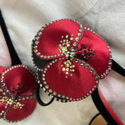 Christian Louboutin black velvet Pensamoi sandals