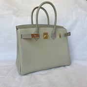 Hermès Gris Perle GHW Birkin 30 Touch Togo /Alli Missi Mat Bag, 30