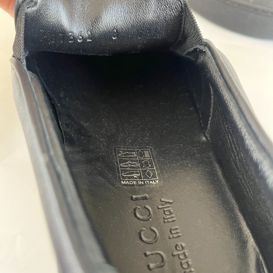Gucci GG Supreme Slip-On Black/grey canvas sneakers, UK8