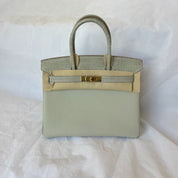 Hermès Gris Perle GHW Birkin 30 Touch Togo /Alli Missi Mat Bag, 30