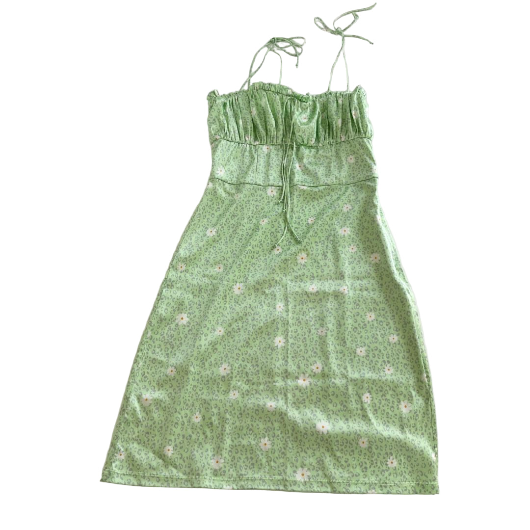 For love and lemons green Mint Cheetah Robin Dress