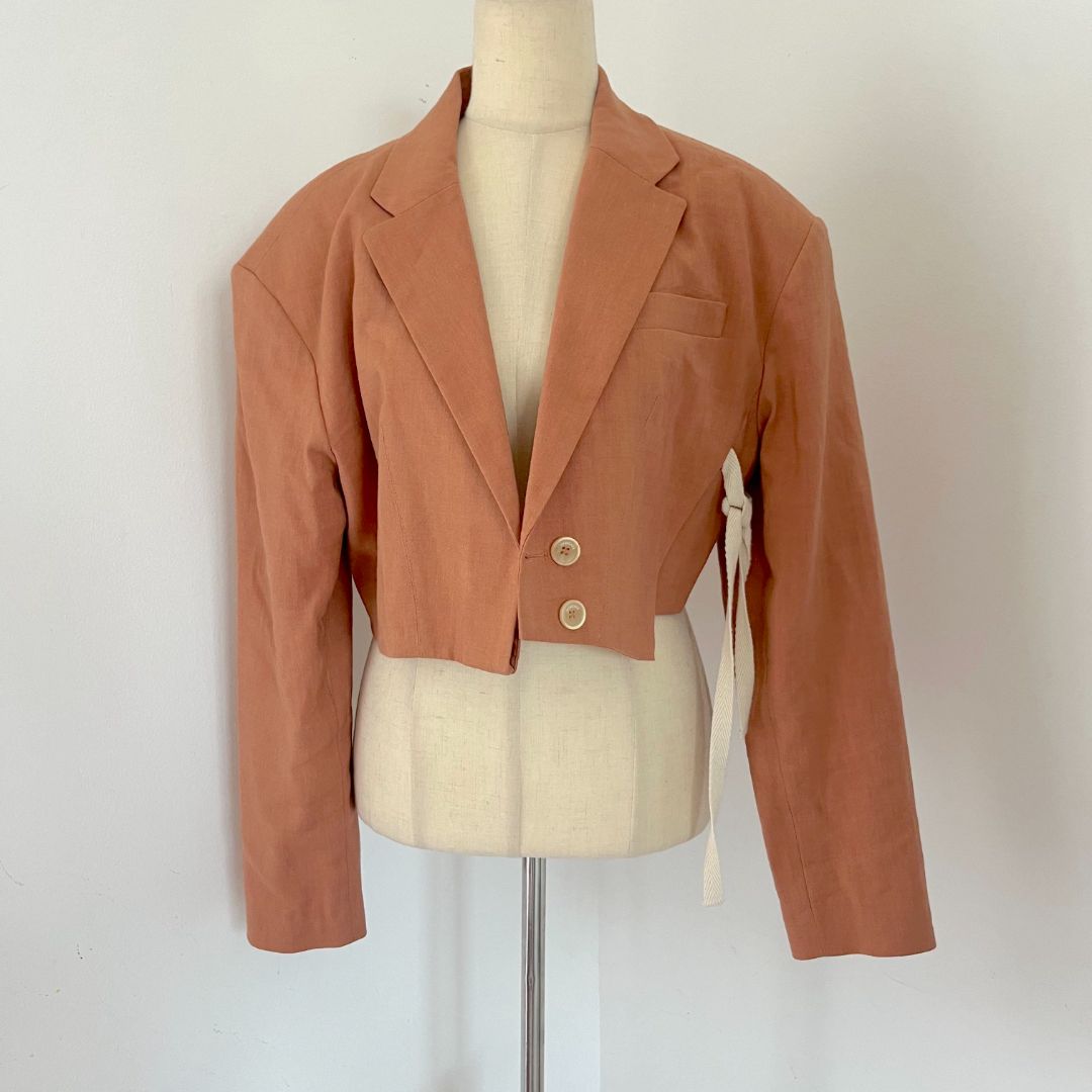 Jacquemus Le Santon Single-Breasted cropped blazer