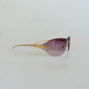 Cartier Gradient Panthere De Cartier Rimless Sunglasses