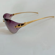 Cartier Gradient Panthere De Cartier Rimless Sunglasses