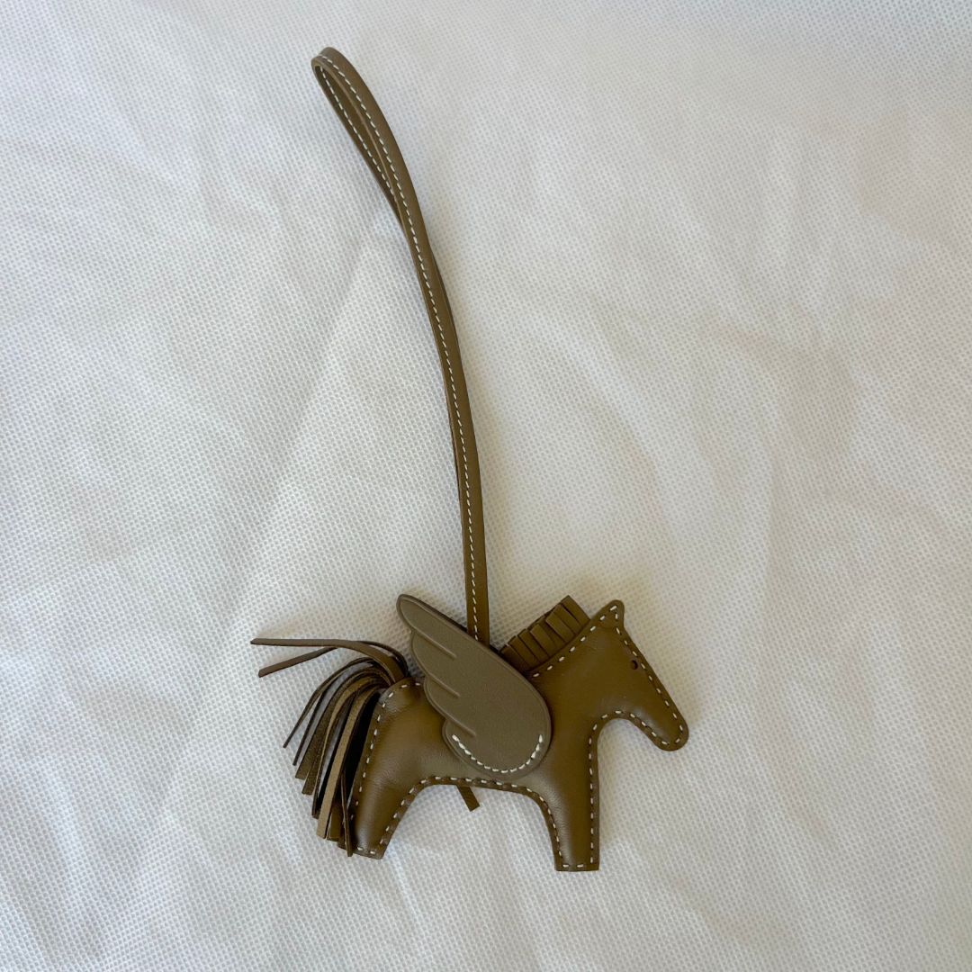 Hermes Etoupe Rodeo Pegase PM Charm Bag - BOPF | Business of