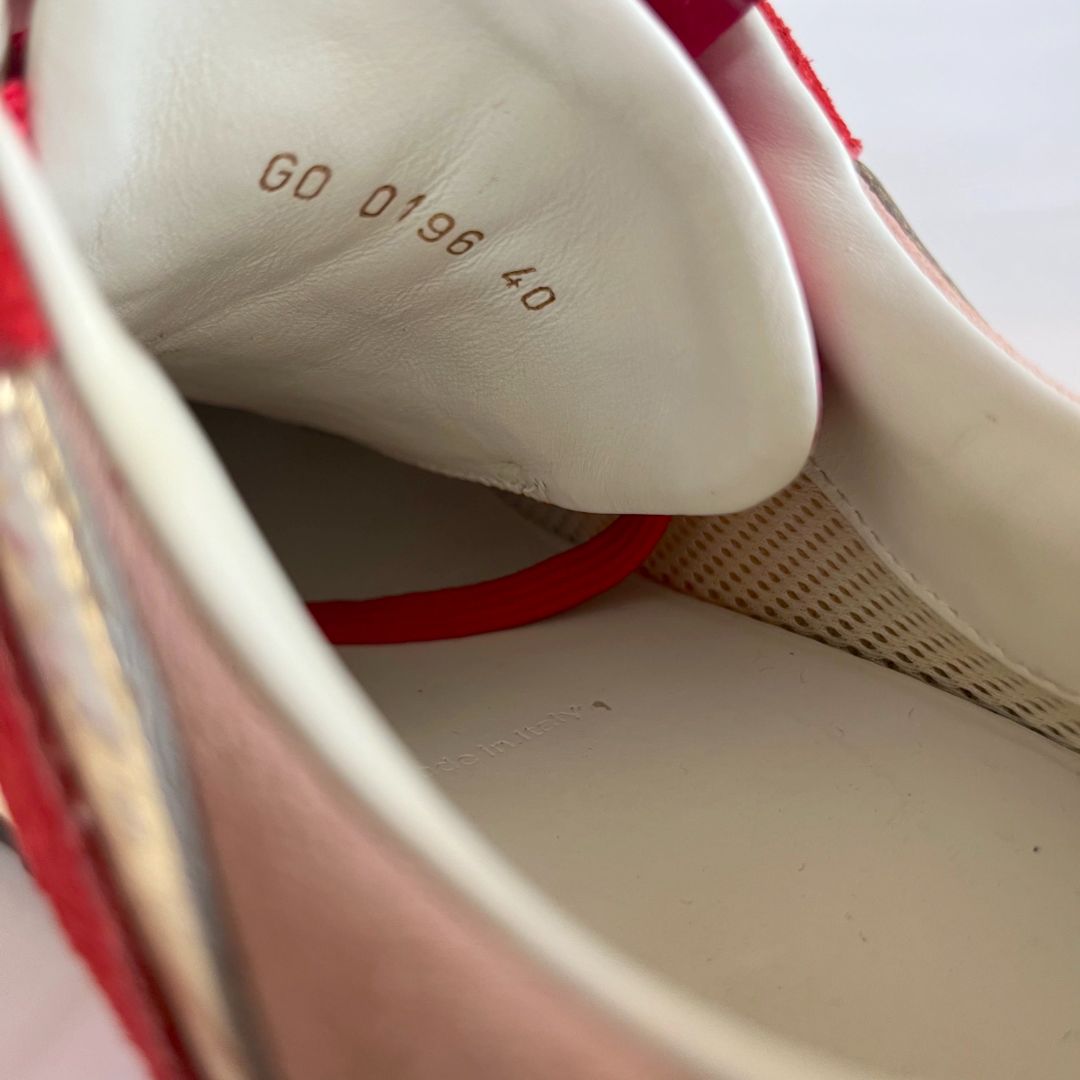 Louis Vuitton Pink/Red/Beige Run Away Low-Top Sneakers, 40 - BOPF