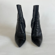 Saint Laurent black leather opyum boots, 41