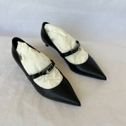 Hermes Black Kiara 40 Pumps, 37