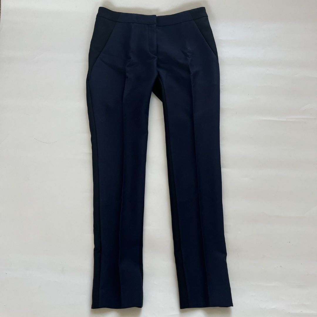 Christian Dior navy and black wool tailored suit set