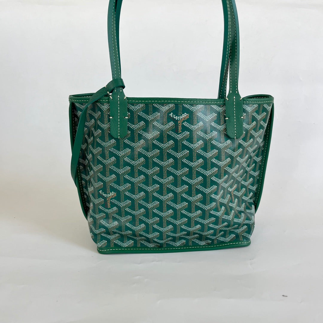 Goyard Green Goyardine Anjou Mini Bag – The Closet
