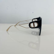 Christian Dior Black 30 Montaigne Oversized Square Sunglasses