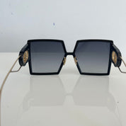 Christian Dior Black 30 Montaigne Oversized Square Sunglasses