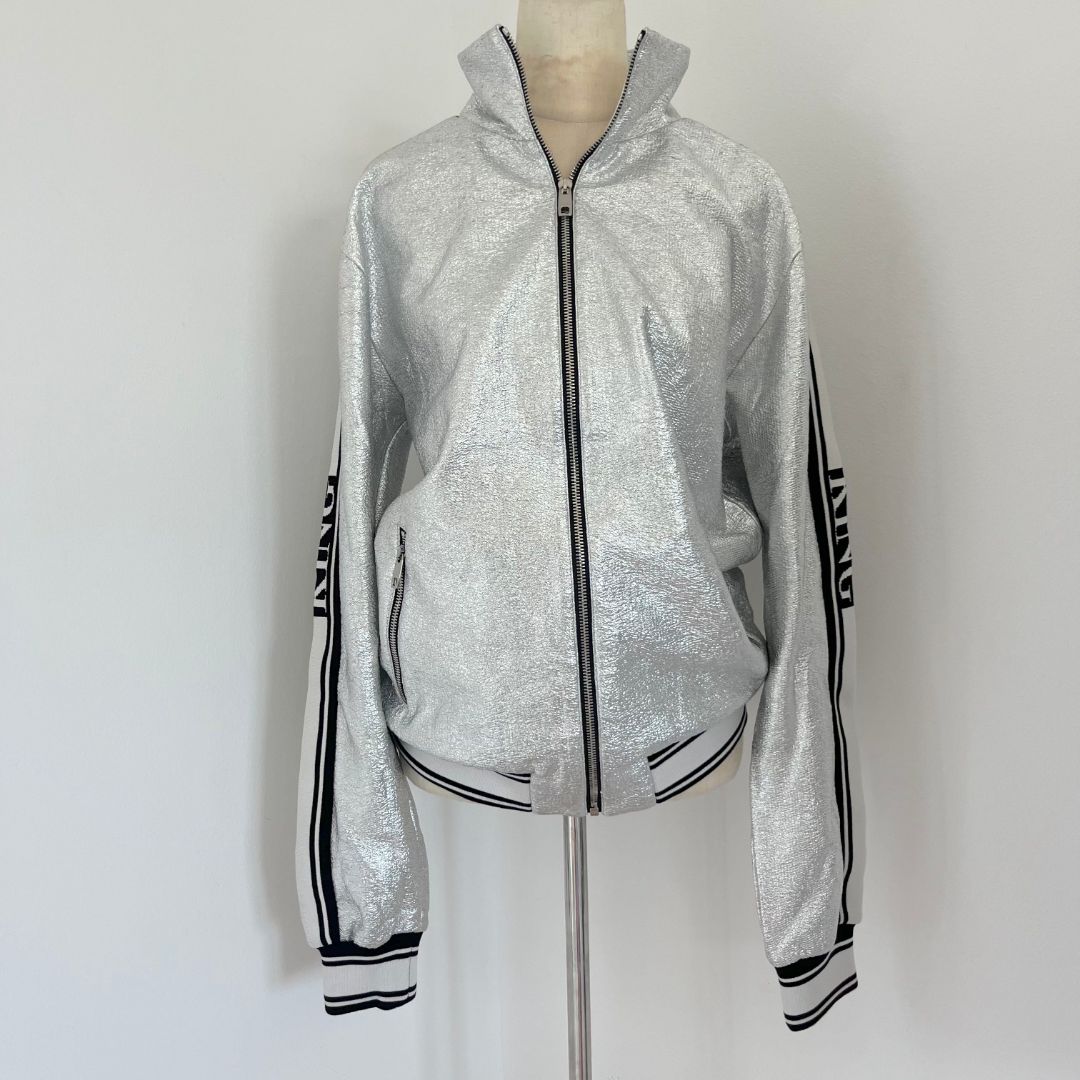 Dolce & Gabbana Metallic Silver Tack Jacket - BOPF | Business of
