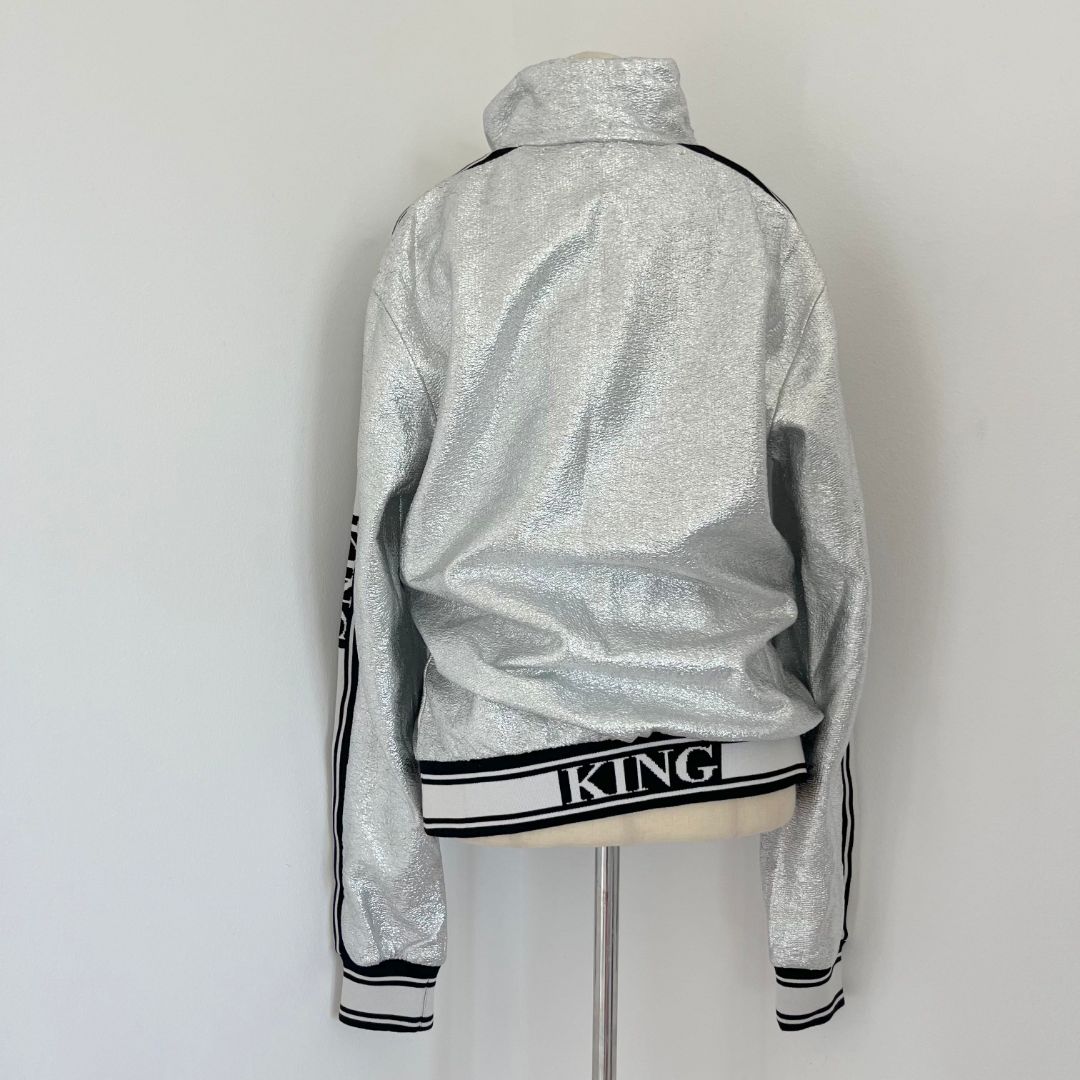 Dolce & Gabbana Metallic Silver Tack Jacket