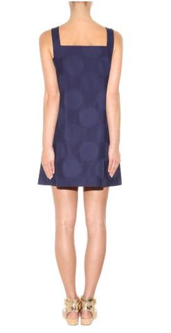 Kenzo Navy Mini Dress With Gold Buttons