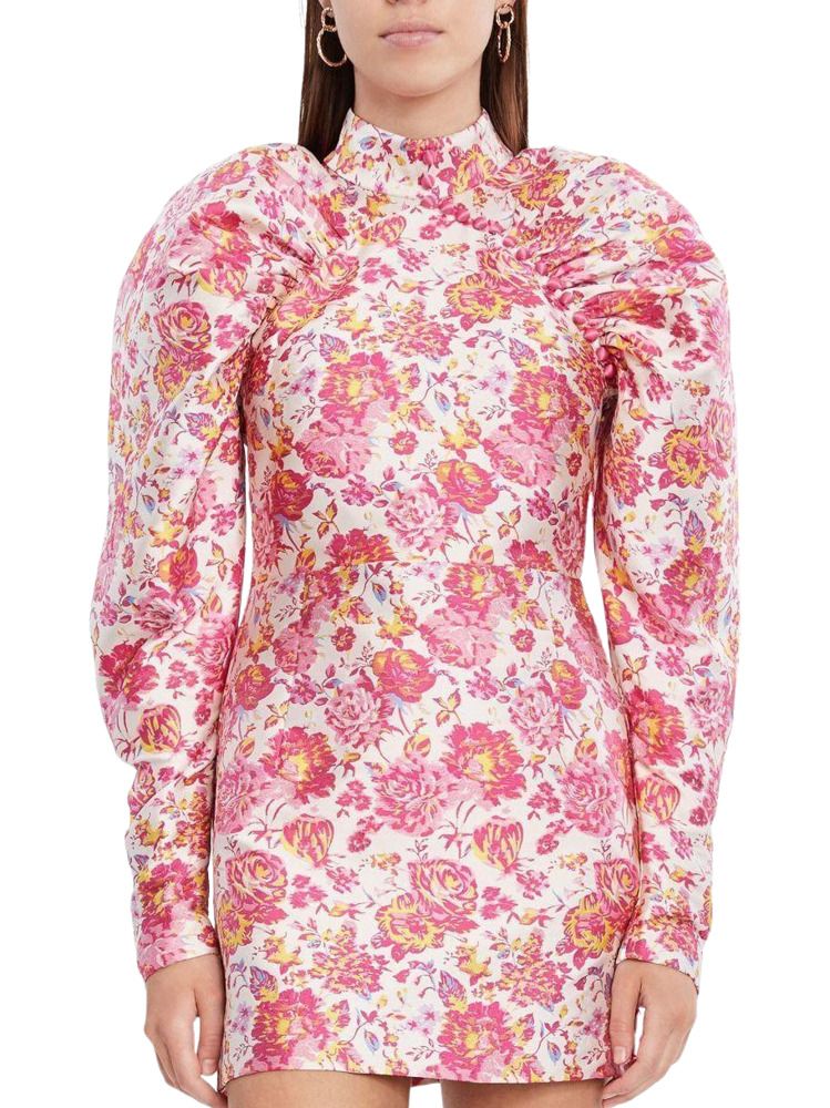 Rotate Floral-Print Fitted Jacquard Mini Dress - BOPF | Business of Preloved Fashion Rotate Floral-Print Fitted Jacquard Mini Dress - BOPF | Business of Preloved Fashion