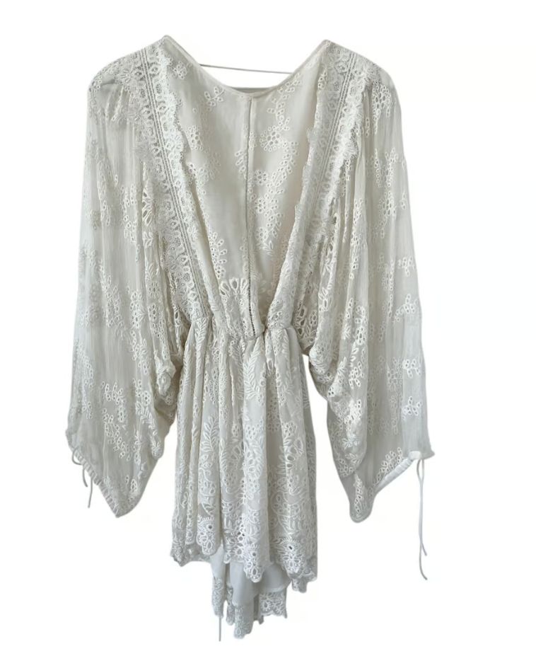 Zimmermann White Embroidered Dress - BOPF | Business of Preloved Fashion Zimmermann White Embroidered Dress - BOPF | Business of Preloved Fashion