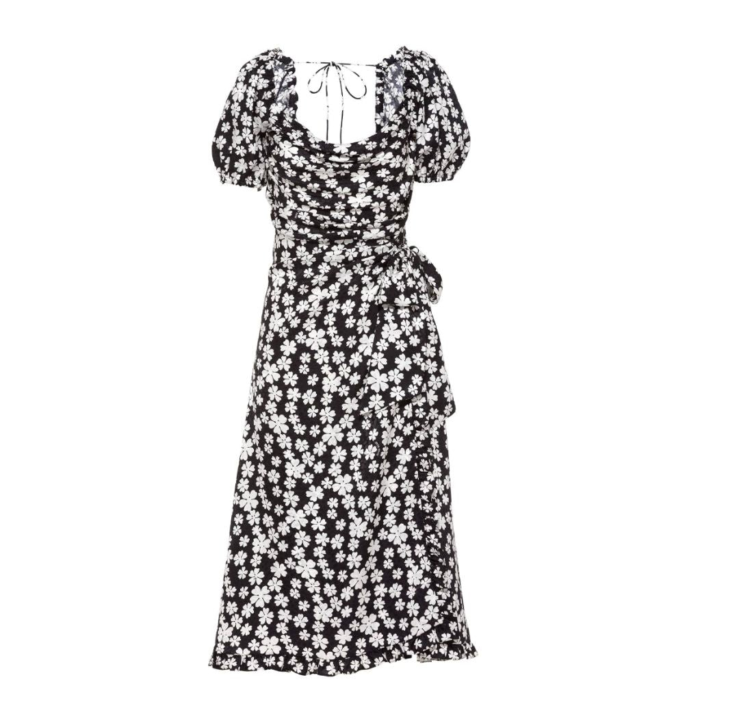 Miu Miu floral-print silk dress - BOPF