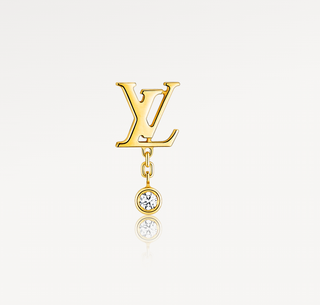 Louis Vuitton Idylle Blossom LV Ear stud, Yellow gold and diamond (one piece)