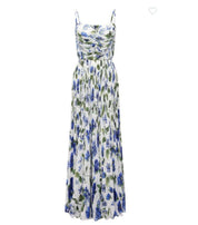 Dolce & Gabbana floral printed pleated maxi dress